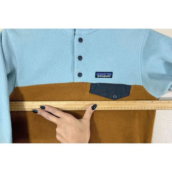 PATAGONIA WOMEN'S RARE COLOR COMBO LIGHTWEIGHT SYNCHILLA SNAP-T PULLOVER XS - Picture 11 of 12